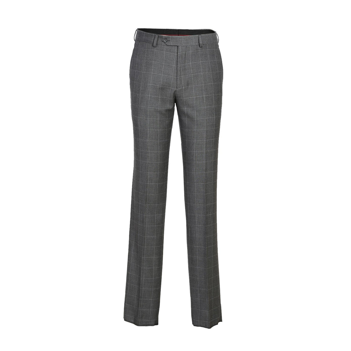 82-54-092EL Slim Fit Gray Windowpane Suit