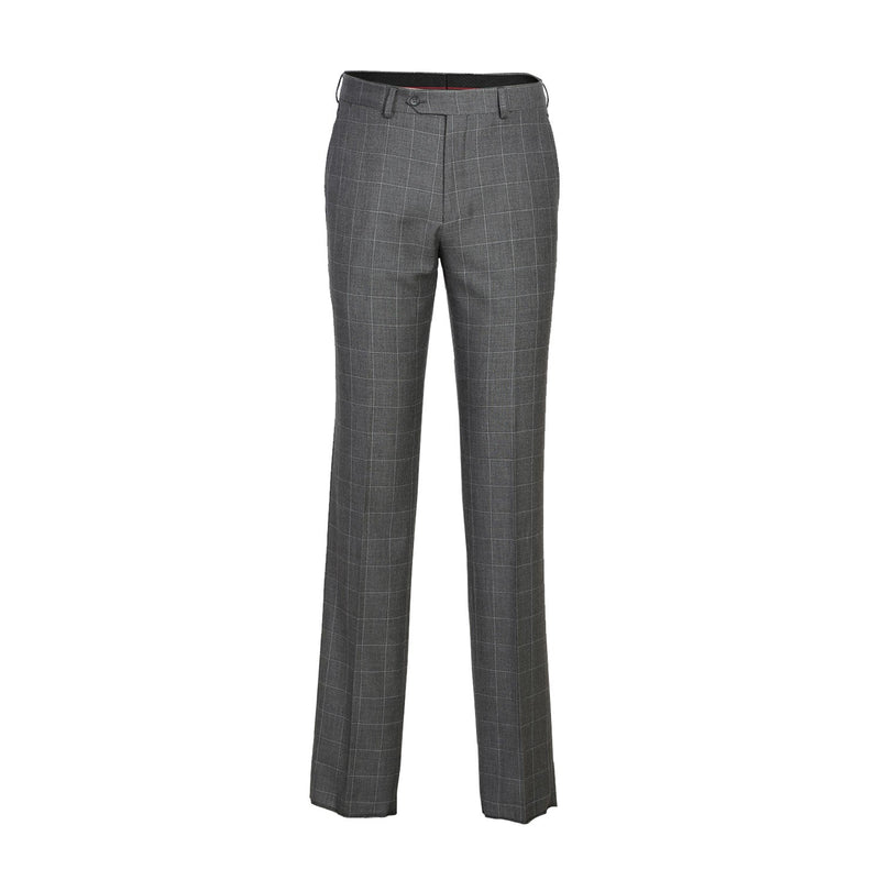 82-54-092EL Slim Fit Gray Windowpane Suit