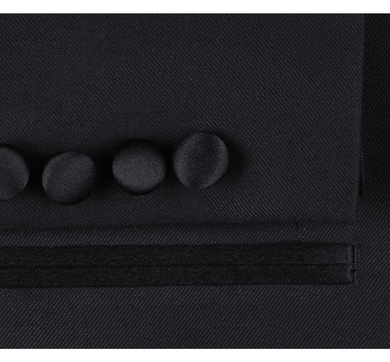 201-1 Men's Satin Notched Lapel 2-Piece Tuxedo Suit