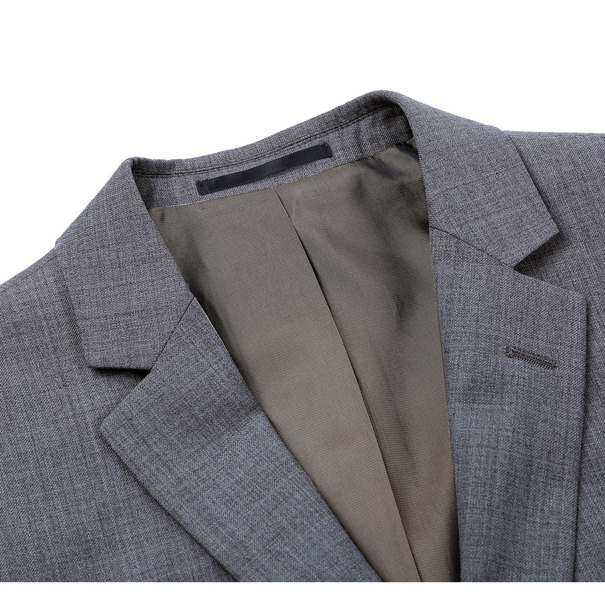 508A-3 Men's 2-Piece Notch Lapel Wool Stretch Suit