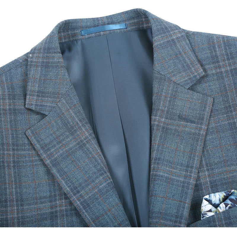 567-7 Men's Classic Fit Wool Blazer OLIVE L44 Classic Fit