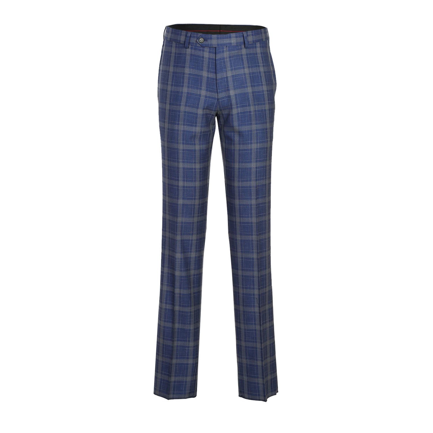 82-60-400EL Blue with Marigold Check Suit