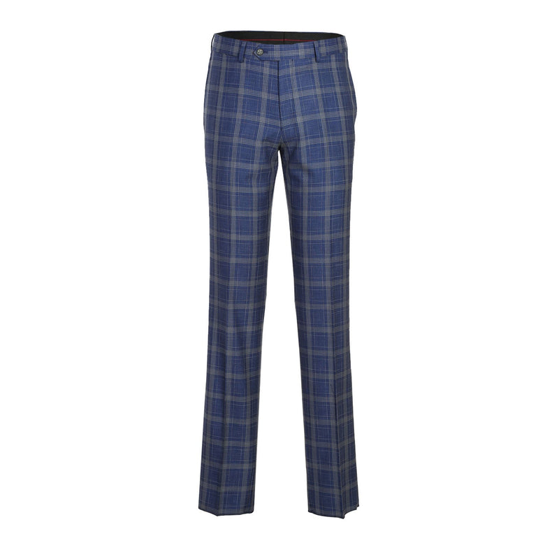 82-60-400EL Blue with Marigold Check Suit