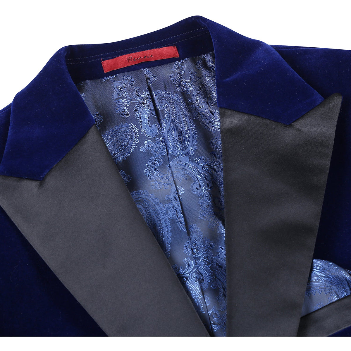 290-12 Men's New Slim Fit Tuxedo Jacket NAVY L44 New Slim Fit