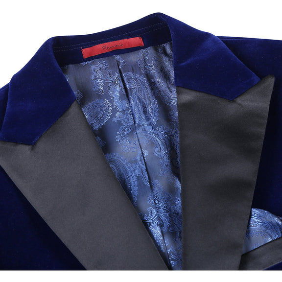 290-12 Men's New Slim Fit Tuxedo Jacket NAVY L44 New Slim Fit