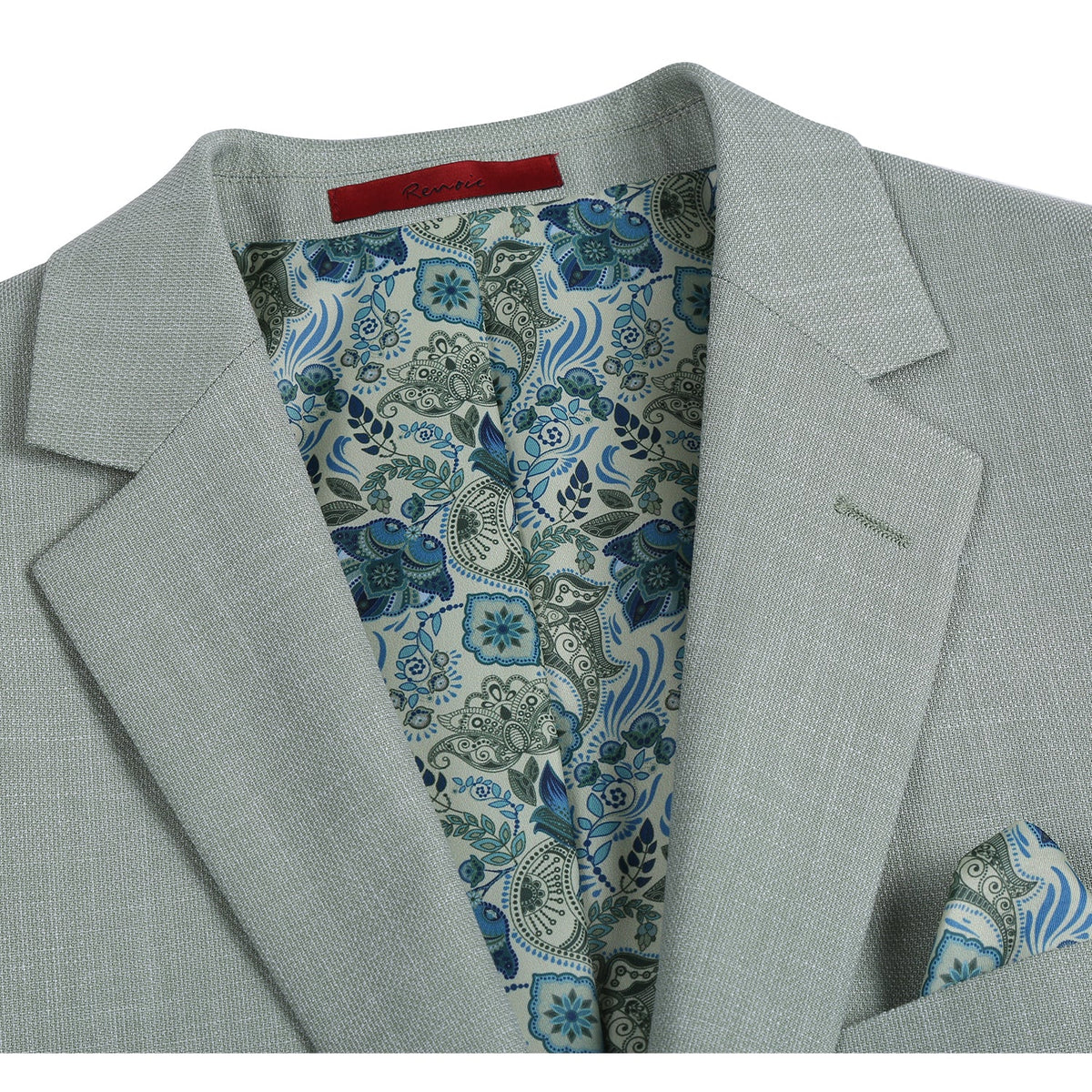 294-58 Men's New Slim Fit Blazer LIGHT GREEN L44 New Slim Fit