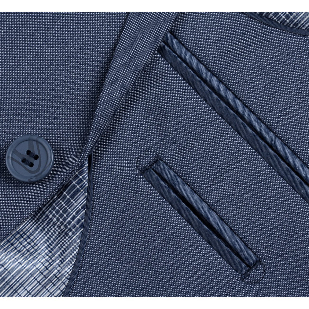 203-19 Men's 2-Piece Slim Fit Single Breasted Notch Lapel Suit