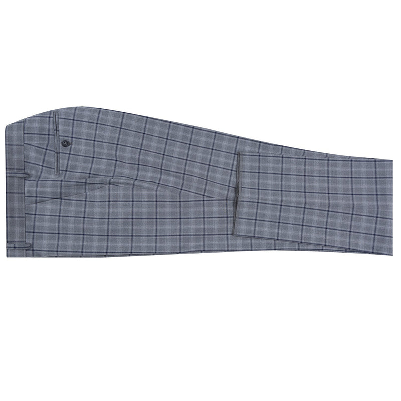 293-20 Men's Slim Fit Stretch Checked Suits