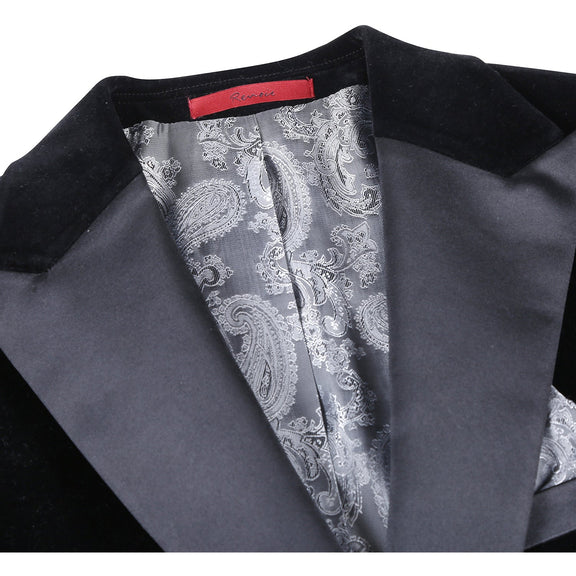 290-11 Men's New Slim Fit Tuxedo Jacket BLACK L44 New Slim Fit