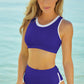 Contrast Trim Two-Piece Swimsuit