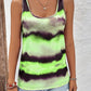 Tie-Dye Scoop Neck Wide Strap Tank