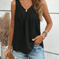 Ruched V-Neck Wide Strap Tank