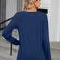 Notched Long Sleeve T-Shirt