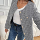 Perfee Plaid Long Sleeve Outerwear