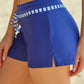 Full Size Run Contrast Drawstring Swim Bottoms