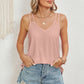 Eyelet V-Neck Double Spaghetti Straps Cami