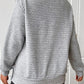 Texture Round Neck Long Sleeve Sweatshirt