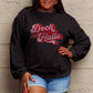 Simply Love Full Size DECK THE HALLS Graphic Sweatshirt