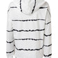 Drawstring Striped Long Sleeve Hoodie