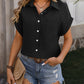 Mandy Textured Pocketed Button Up Shirt