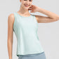 Wide Strap Round Neck Active Tank