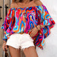 Printed Off-Shoulder Blouse