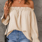 Frill Off-Shoulder Flounce Sleeve Blouse