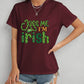 KISS ME I'M IRISH Round Neck T-Shirt