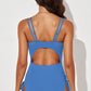 Tied Cutout Plunge One-Piece Swimsuit