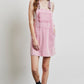 HEYSON Lace Trim Washed Overall Dress