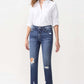 Lovervet Jackie Full Size High Rise Crop Straight Leg Jeans