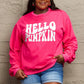 Simply Love Full Size HELLO PUMPKIN Graphic Sweatshirt