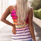 Striped Gradient Ladder-Cutout Tank