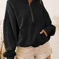 Zip-Up Dropped Shoulder Hoodie