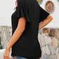 V-Neck Flutter Sleeve T-Shirt