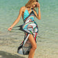 Printed Spaghetti Strap Cover Up