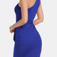 Tie Front One-Shoulder Sleeveless Dress