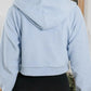 Drawstring Zip Up Long Sleeve Hoodie