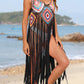 Fringe Spaghetti Strap Cover-Up