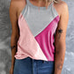 Color Block Grecian Neck Tank