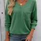 Mandy V-Neck Long Sleeve T-Shirt