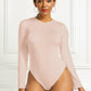 Round Neck Long Sleeve Bodysuit