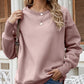 Dropped Shoulder Slit Sweatshirt