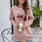 Christmas Tree Graphic Drop Shoulder Sweatshirt