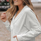 Surplice Long Sleeve Sweatshirt with Pocket