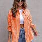 Distressed Drop Shoulder Denim Jacket