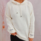 Drawstring Long Sleeve  Hooded Sweater