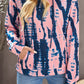 Tie-Dye Drawstring Hoodie with Pocket