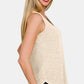 Zenana V-Neck Curved Hem Tank