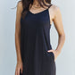 Ninexis Good Energy Full Size Cami Side Slit Maxi Dress in Black